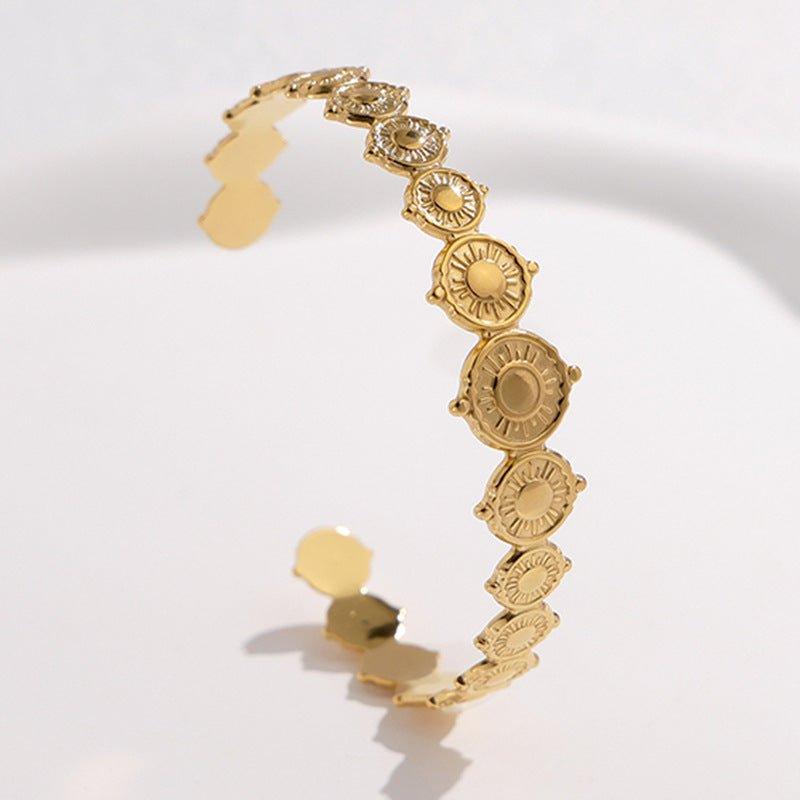 Mariam's Collection MAC143 Titanium Steel Colorfast Adjustable Bracelet — product on model
