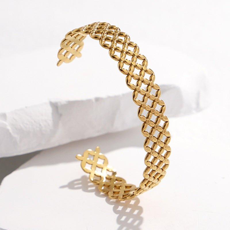 Mariam's Collection MAC143 Titanium Steel Colorfast Adjustable Bracelet — detail shot 6