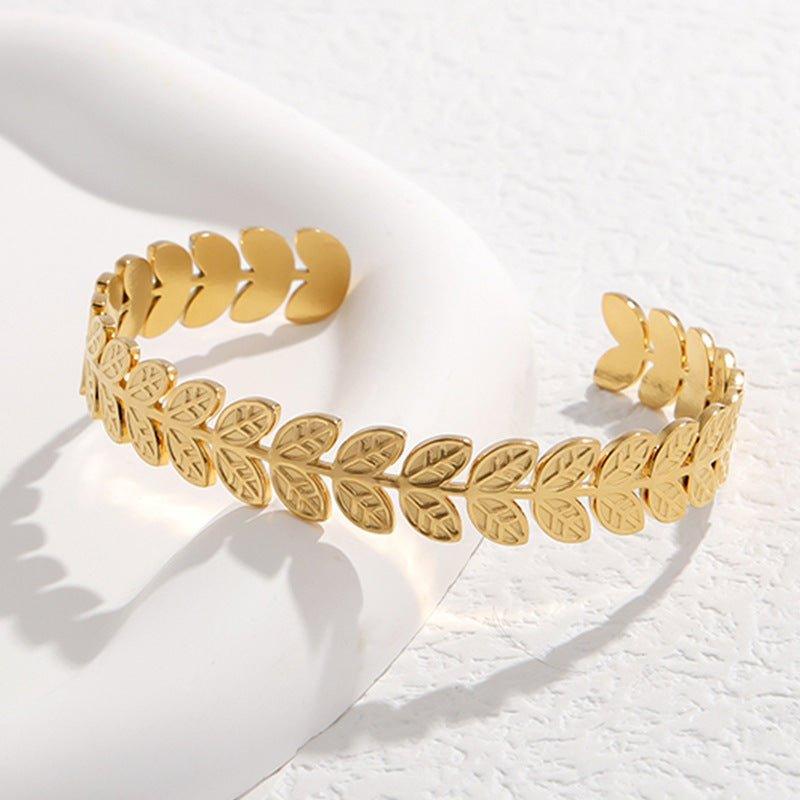 Mariam's Collection MAC143 Titanium Steel Colorfast Adjustable Bracelet — flat-lay composition