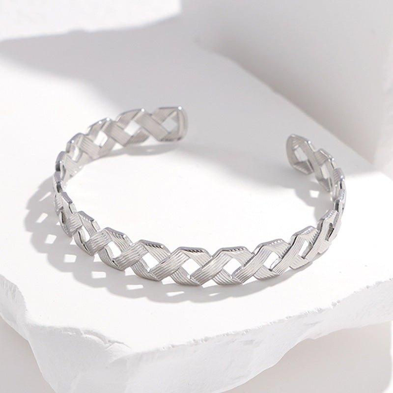 Mariam's Collection MAC143 Titanium Steel Colorfast Adjustable Bracelet — back view