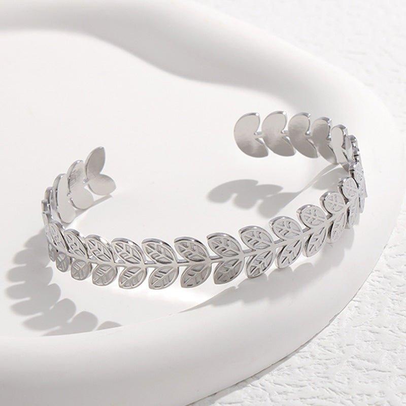 Mariam's Collection MAC143 Titanium Steel Colorfast Adjustable Bracelet — product on model