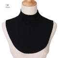 Mariam's Collection MAC144 Solid Color Modal Cotton Fake Collar Bottoming Collar — lifestyle worn / used context