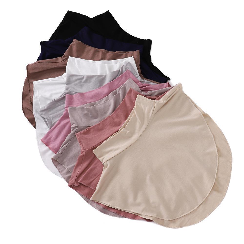 Mariam's Collection MAC144 Solid Color Modal Cotton Fake Collar Bottoming Collar — main product shot