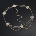 Mariam's Collection Stylish Multi-layered Rhinestone Tassel Forehead Headpiece(MAC151) — Mariam's Collection branding close-up