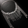 Mariam's Collection Mariam's Collection MAC152 Rhinestone Fringe Diamond Hair Accessories — Mariam's Collection branding close-up