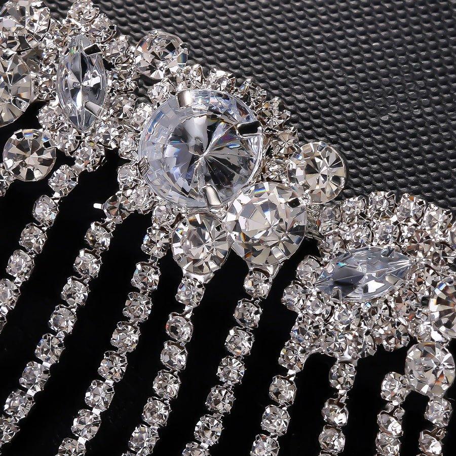 Mariam's Collection Mariam's Collection MAC152 Rhinestone Fringe Diamond Hair Accessories — lifestyle worn / used context