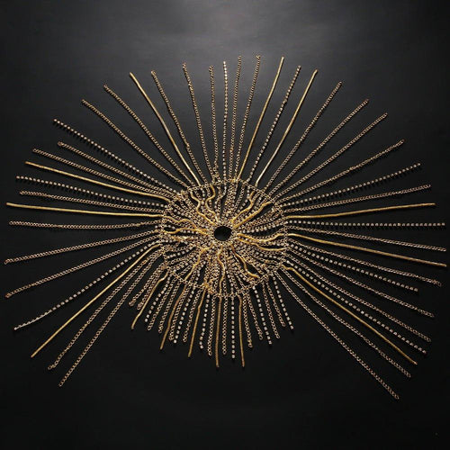 MAC153 High-end Tassel Rhinestone Hair Chain