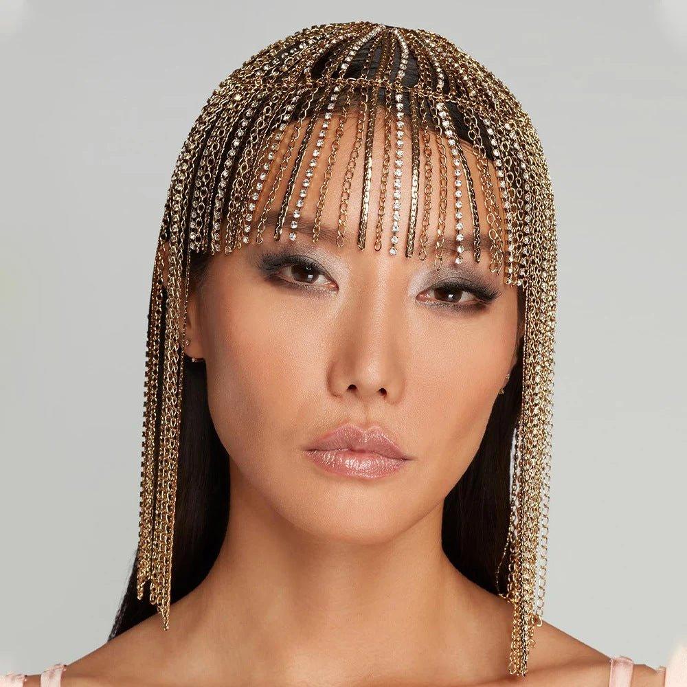 Mariam's Collection Mariam's Collection MAC153 High-end Tassel Rhinestone Hair Chain — main product shot