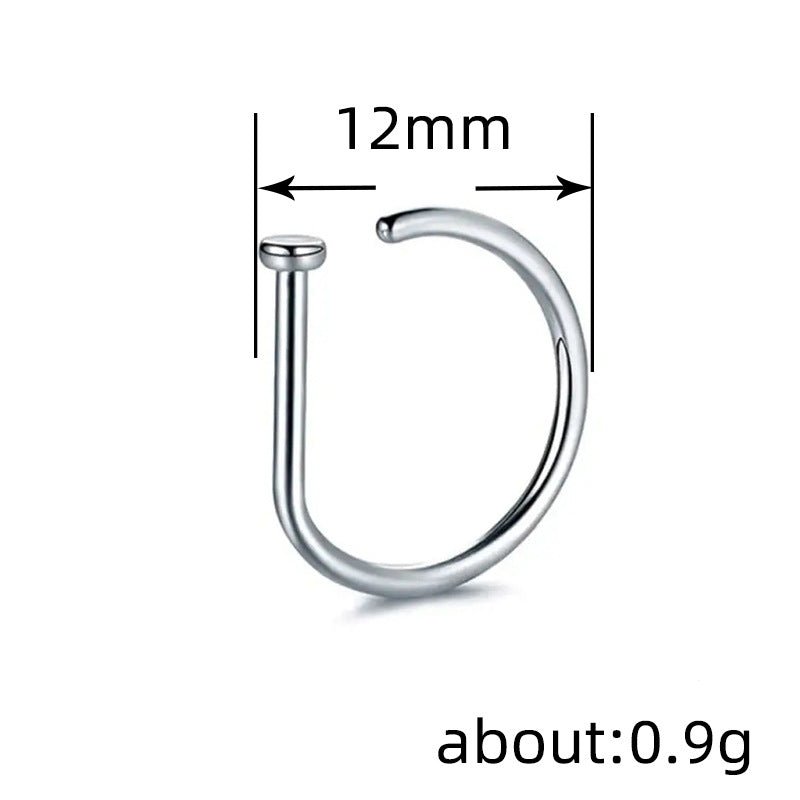 Mariam's Collection MAC167 D-Type Nose Ring — product category context