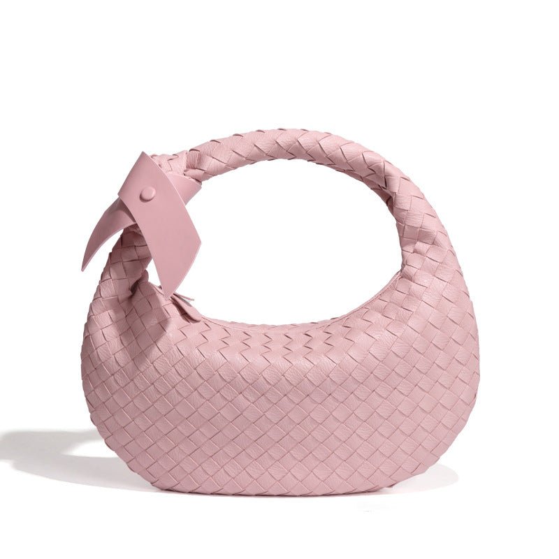 Mariam's Collection MAC168 Simple And Sstylish Woven Leather Handbag(No bow) — main product shot
