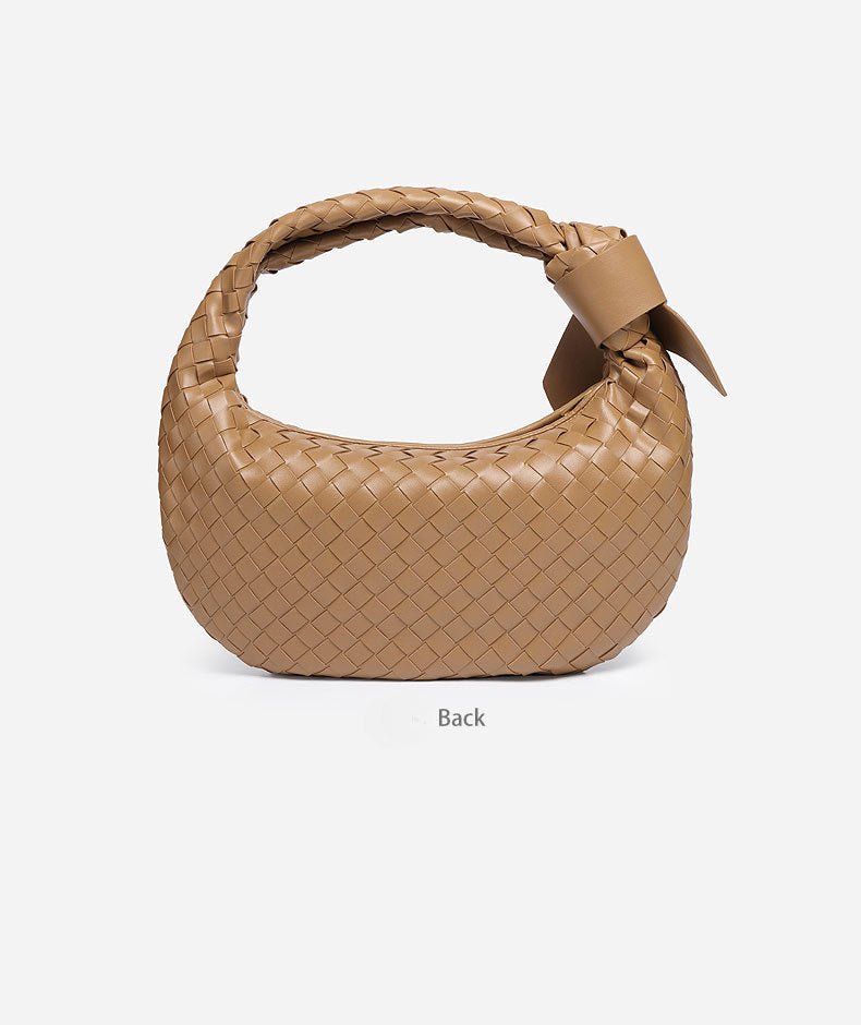 Mariam's Collection MAC168 Simple And Sstylish Woven Leather Handbag(No bow) — detail shot 9