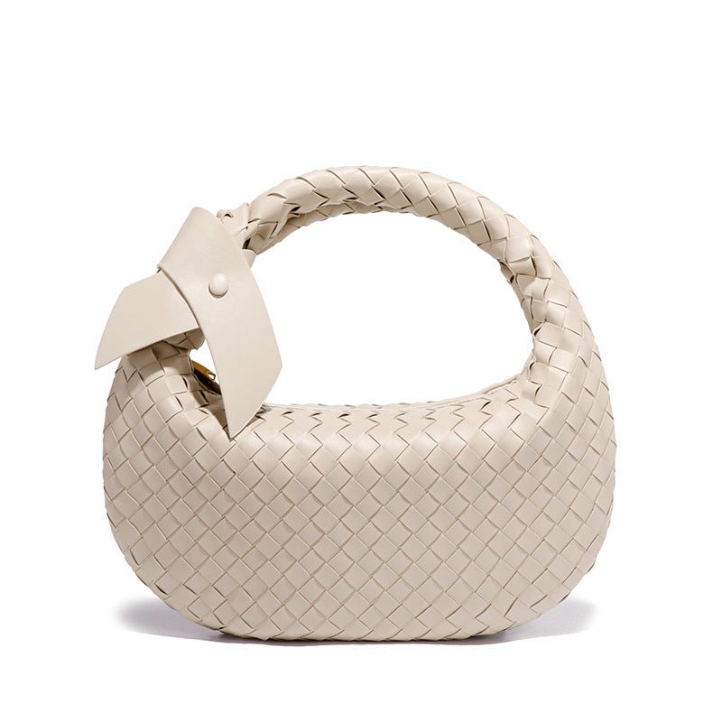 Mariam's Collection MAC168 Simple And Sstylish Woven Leather Handbag(No bow) — lifestyle context