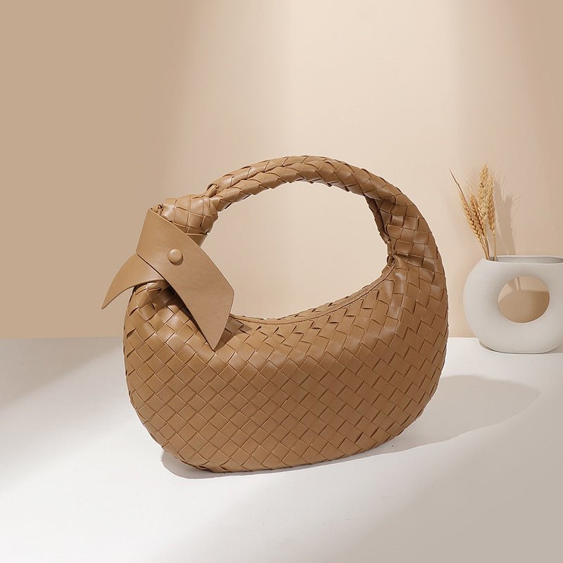 Mariam's Collection MAC168 Simple And Sstylish Woven Leather Handbag(No bow) — product category context