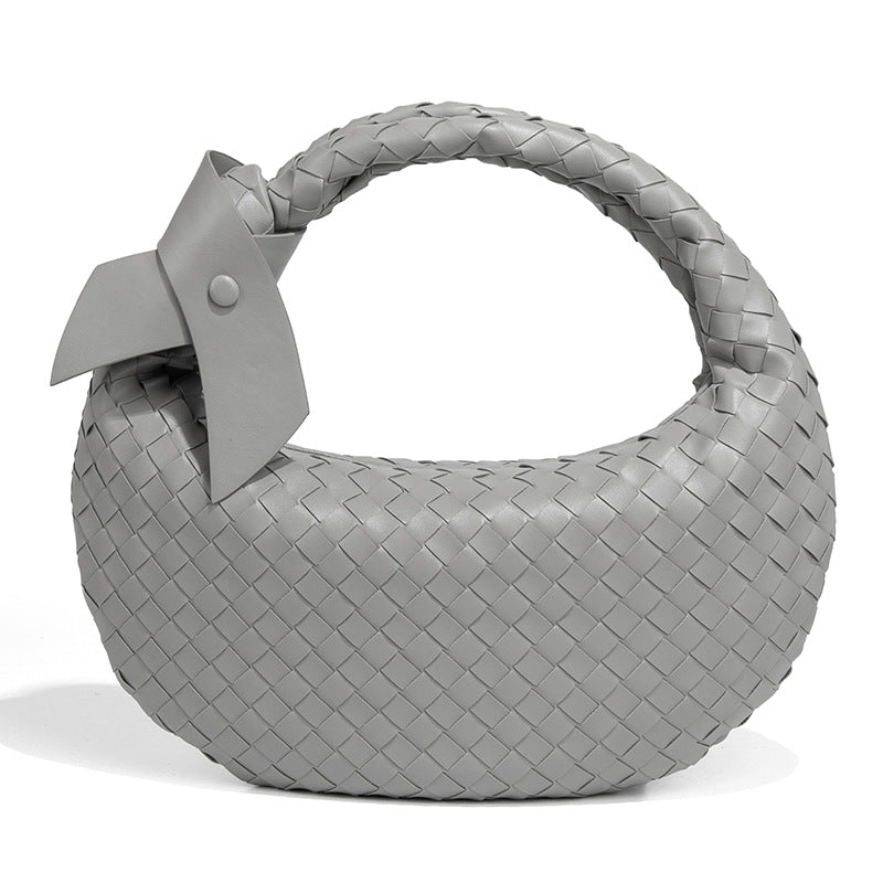 Mariam's Collection MAC168 Simple And Sstylish Woven Leather Handbag(No bow) — fabric or material detail