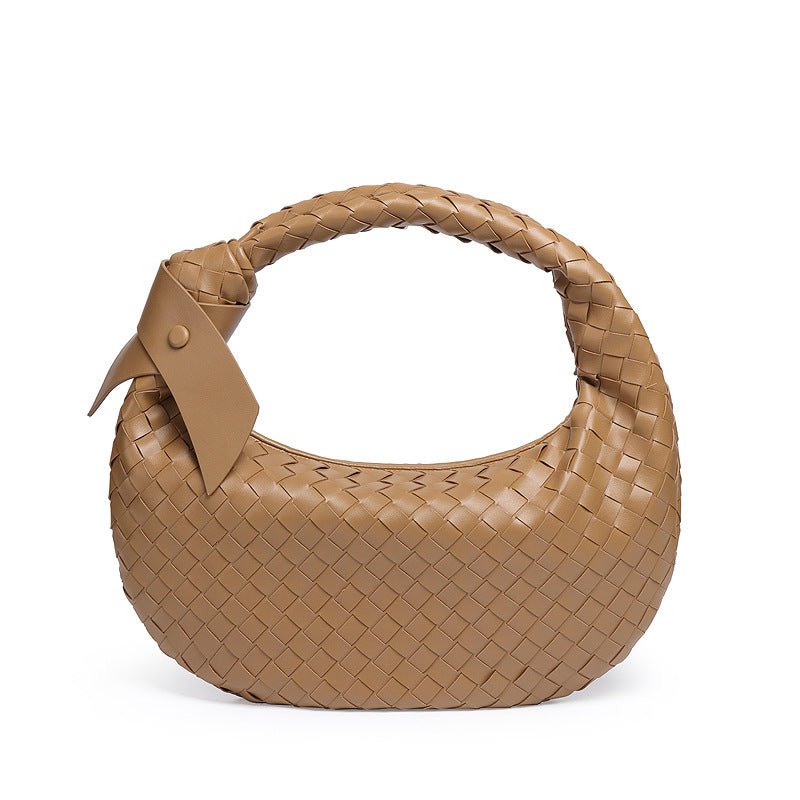 Mariam's Collection MAC168 Simple And Sstylish Woven Leather Handbag(No bow) — size reference