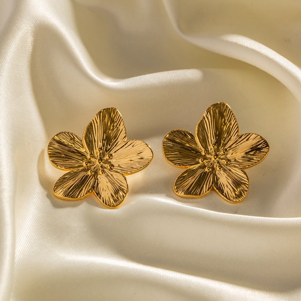 Mariam's Collection Mariam's Collection MAC170 Retro Simple Alloy Flower Stud Earrings — product category context