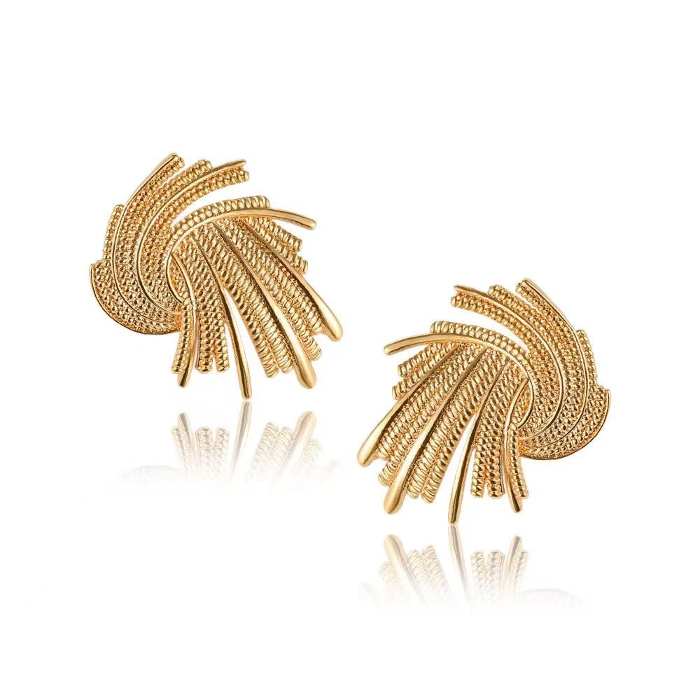 Mariam's Collection MAC171  High-end And Unique Geometric Metal Earrings — product category context