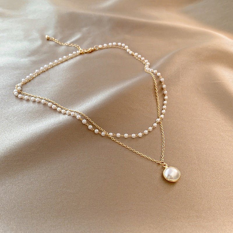 Mariam's Collection MAC174 Vintage Double Layered Pearl Necklace — main product shot