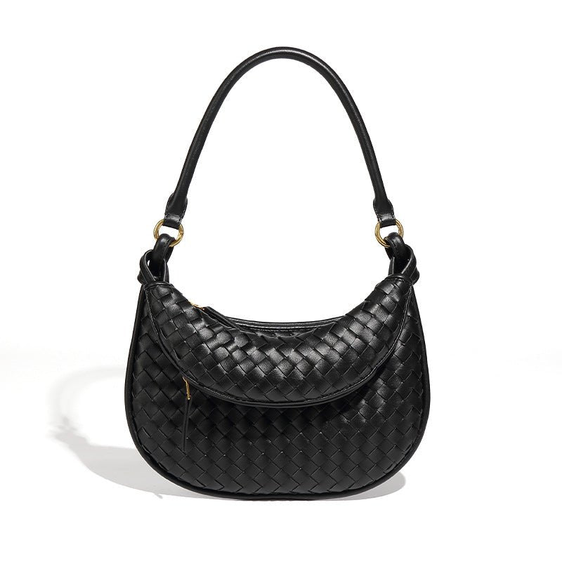 Mariam's Collection MAC177 Fashionable And Versatile Retro Woven High-end Shoulder Armpit Bag — lifestyle worn / used context