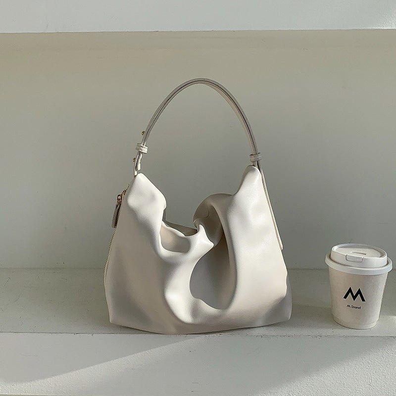 Mariam's Collection MAC180 High-End Pleated PU Leather All-Match Tote Bag — detail shot 8