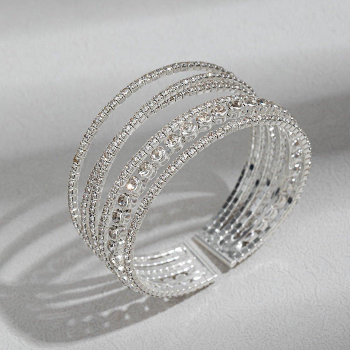 Mariam's Collection MAC184 Fashionable Rhinestone Stretch Diamond Bracelet — product category context