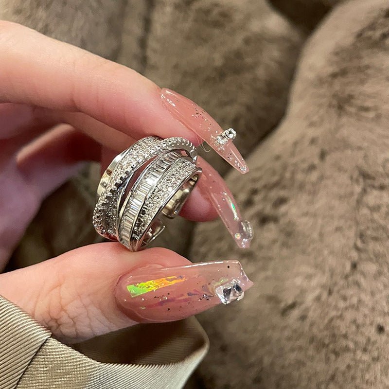 Mariam's Collection MAC187 Copper Sset Zircon Personalized Multi-Layered Open Ring — product category context
