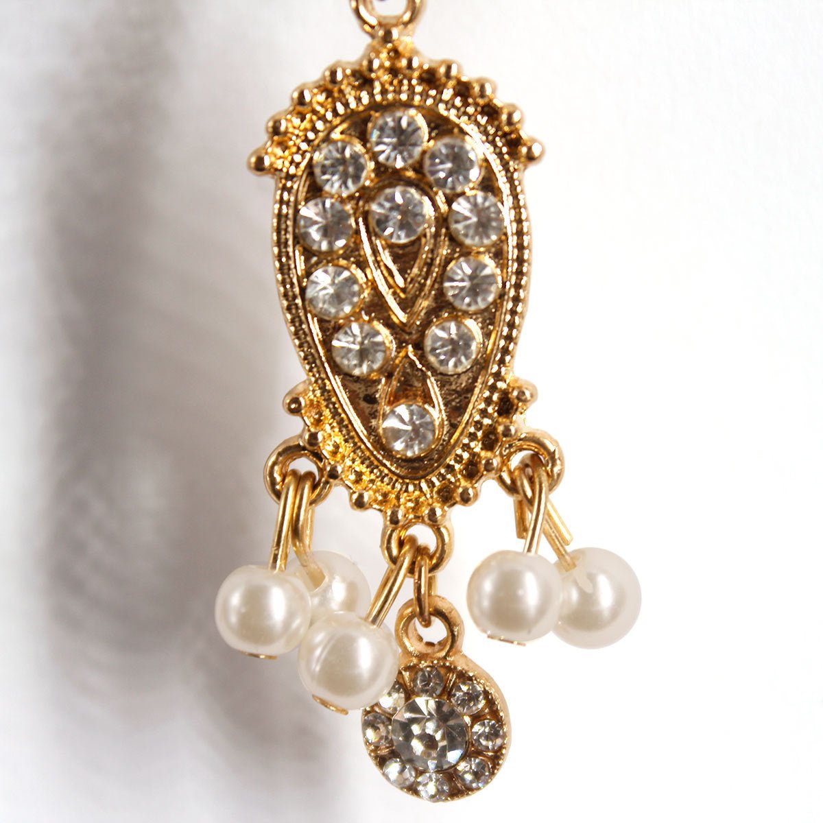 Mariam's Collection Mariam's Collection MAC189 Bohemian Rhinestone Tiara — Mariam's Collection branding close-up