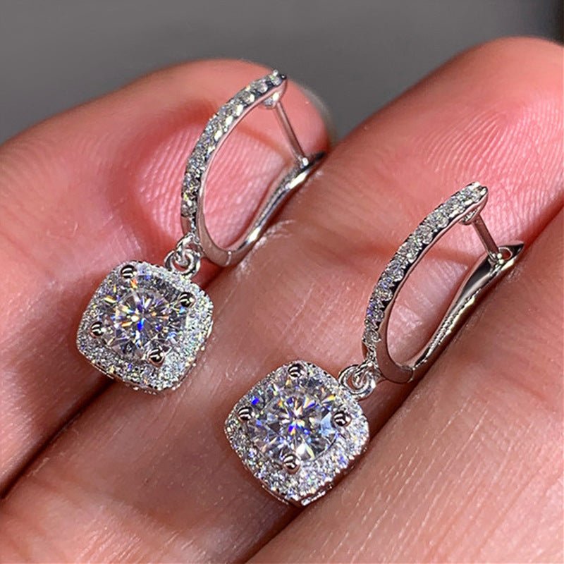 Mariam's Collection Mariam's Collection Micropaved Zirconia Versatile Earrings(MAC191) — detail shot 6