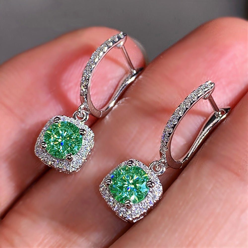 Mariam's Collection Mariam's Collection Micropaved Zirconia Versatile Earrings(MAC191) — detail shot 9