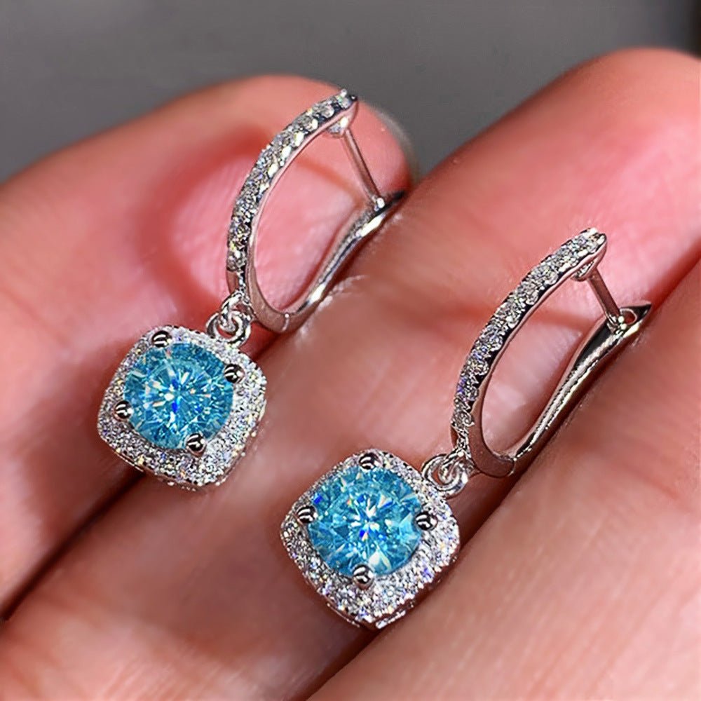 Mariam's Collection Mariam's Collection Micropaved Zirconia Versatile Earrings(MAC191) — detail shot 8