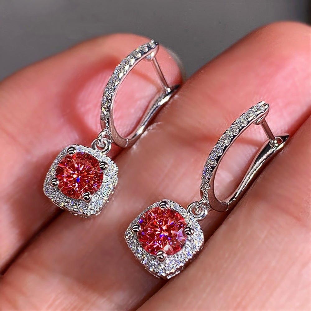 Mariam's Collection Mariam's Collection Micropaved Zirconia Versatile Earrings(MAC191) — detail shot 7
