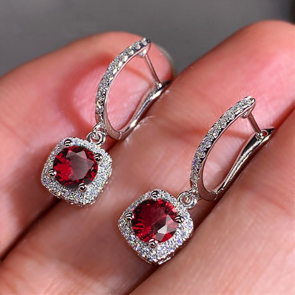 Mariam's Collection Mariam's Collection Micropaved Zirconia Versatile Earrings(MAC191) — construction detail