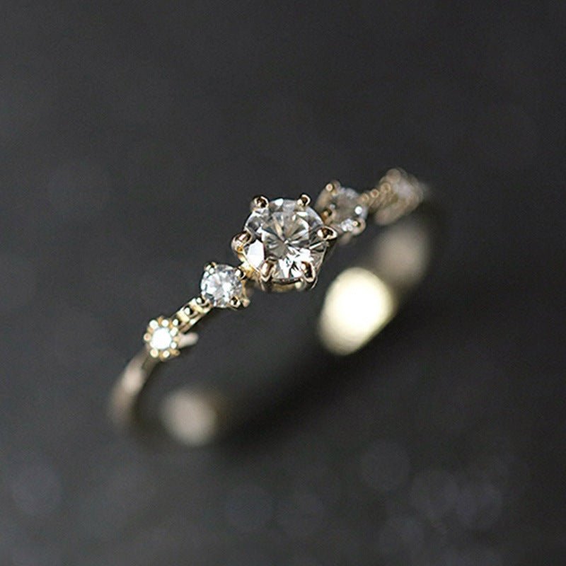 Mariam's Collection Light Luxury Palace Style Hollow Carved Lace Ring(MAC193) — Mariam's Collection branding close-up
