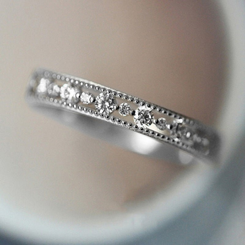 Mariam's Collection Light Luxury Palace Style Hollow Carved Lace Ring(MAC193) — detail shot 7
