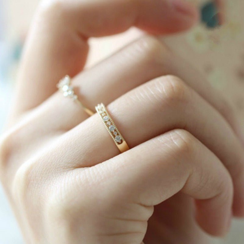 Mariam's Collection Light Luxury Palace Style Hollow Carved Lace Ring(MAC193) — construction detail