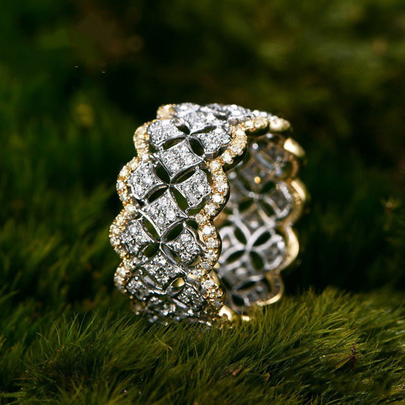 Mariam's Collection Palace Style Dazzling Star Lace Honeycomb Ring(MAC194) — main product shot