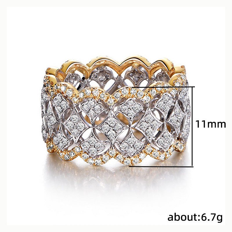 Mariam's Collection Palace Style Dazzling Star Lace Honeycomb Ring(MAC194) — lifestyle worn / used context