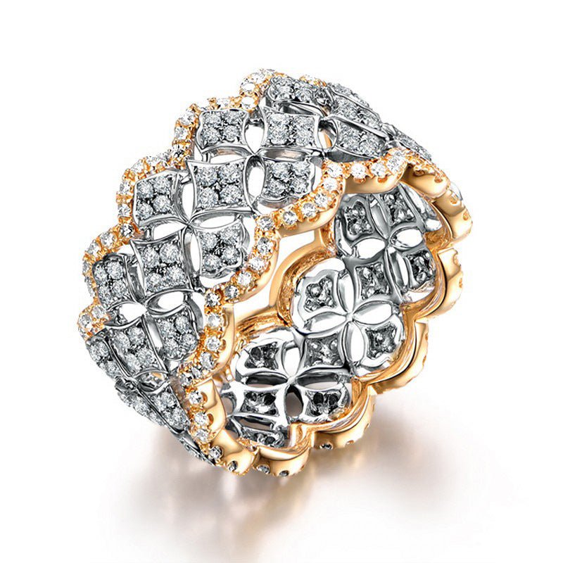 Mariam's Collection Palace Style Dazzling Star Lace Honeycomb Ring(MAC194) — detail shot 6