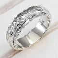 Mariam's Collection 14k Yellow Gold Floating Engraved Rose Ring(MAC195) — Mariam's Collection branding close-up