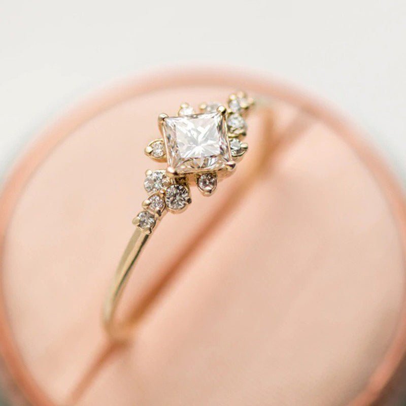 Mariam's Collection Mariam's Collection Luxurious Square Zirconia Ring(MAC196) — main product shot
