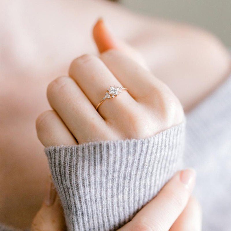 Mariam's Collection Mariam's Collection Luxurious Square Zirconia Ring(MAC196) — product category context