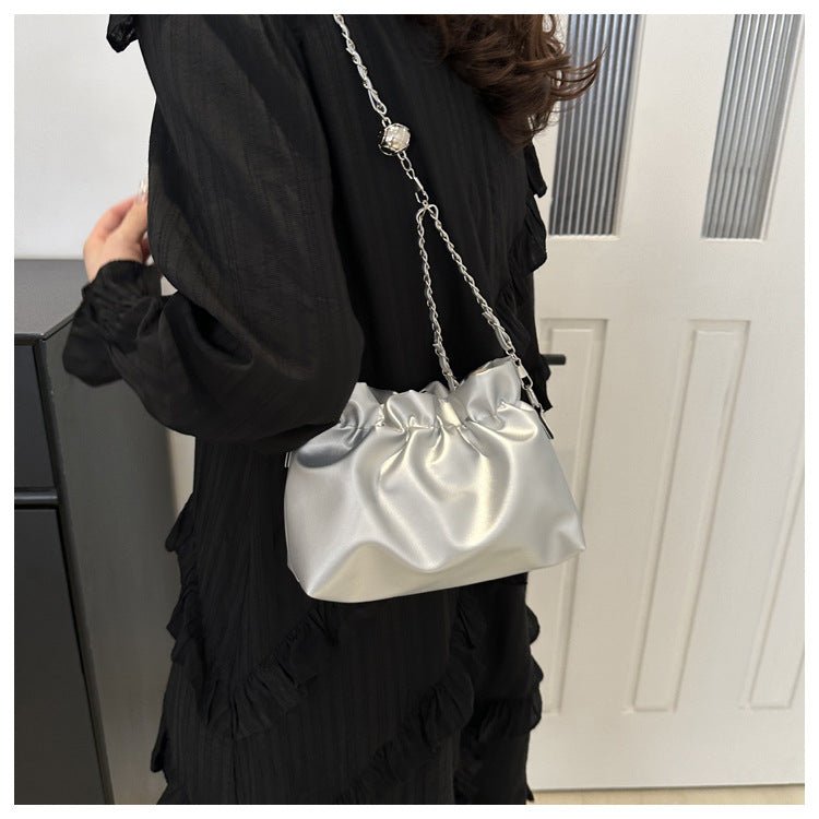Mariam's Collection Versatile Chain Shoulder Crossbody Pleated Cloud Bag(MAC201) — main product shot