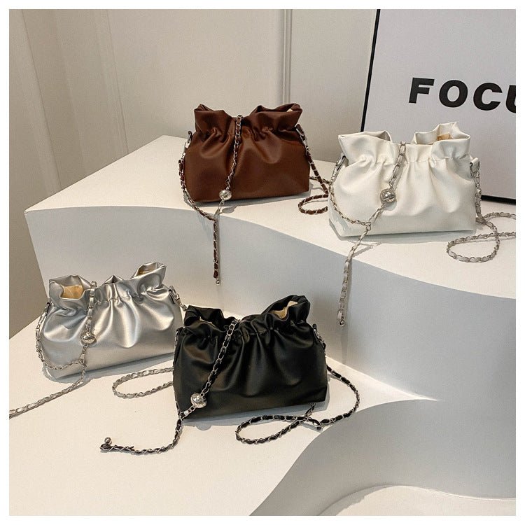 Mariam's Collection Versatile Chain Shoulder Crossbody Pleated Cloud Bag(MAC201) — main product shot