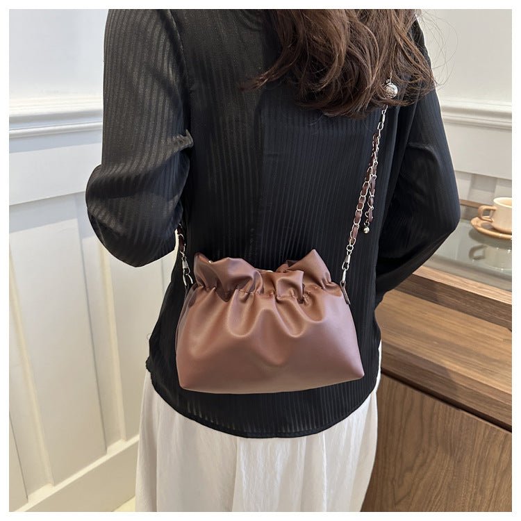 Mariam's Collection Versatile Chain Shoulder Crossbody Pleated Cloud Bag(MAC201) — feature highlight