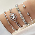 Mariam's Collection Retro Personalized Twist Bracelet Imitation Gemstone Bracelet(MAC203) — main product shot