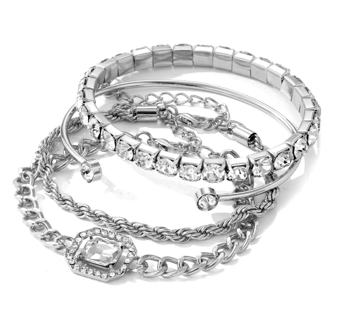 Mariam's Collection Retro Personalized Twist Bracelet Imitation Gemstone Bracelet(MAC203) — lifestyle worn / used context