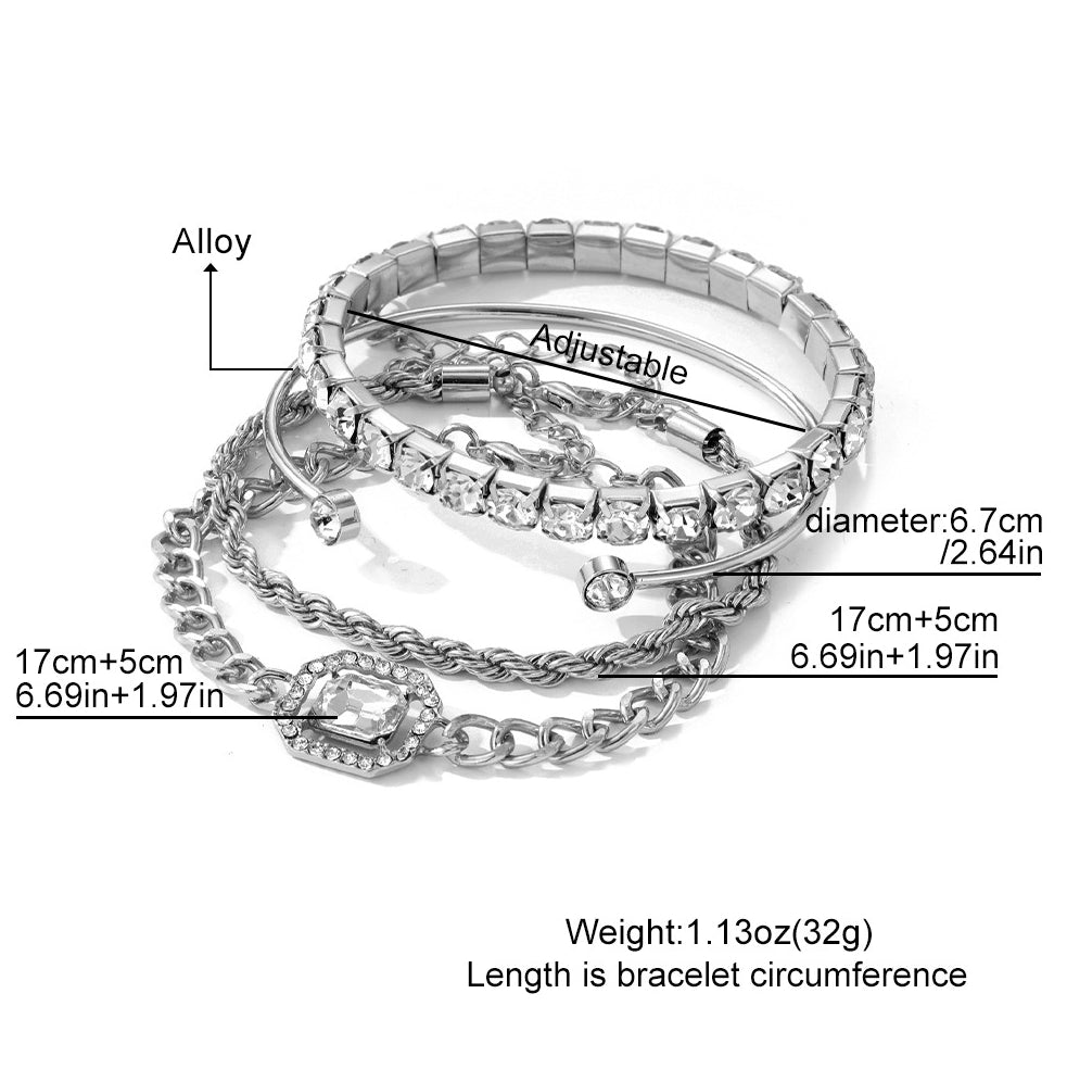 Mariam's Collection Retro Personalized Twist Bracelet Imitation Gemstone Bracelet(MAC203) — construction detail