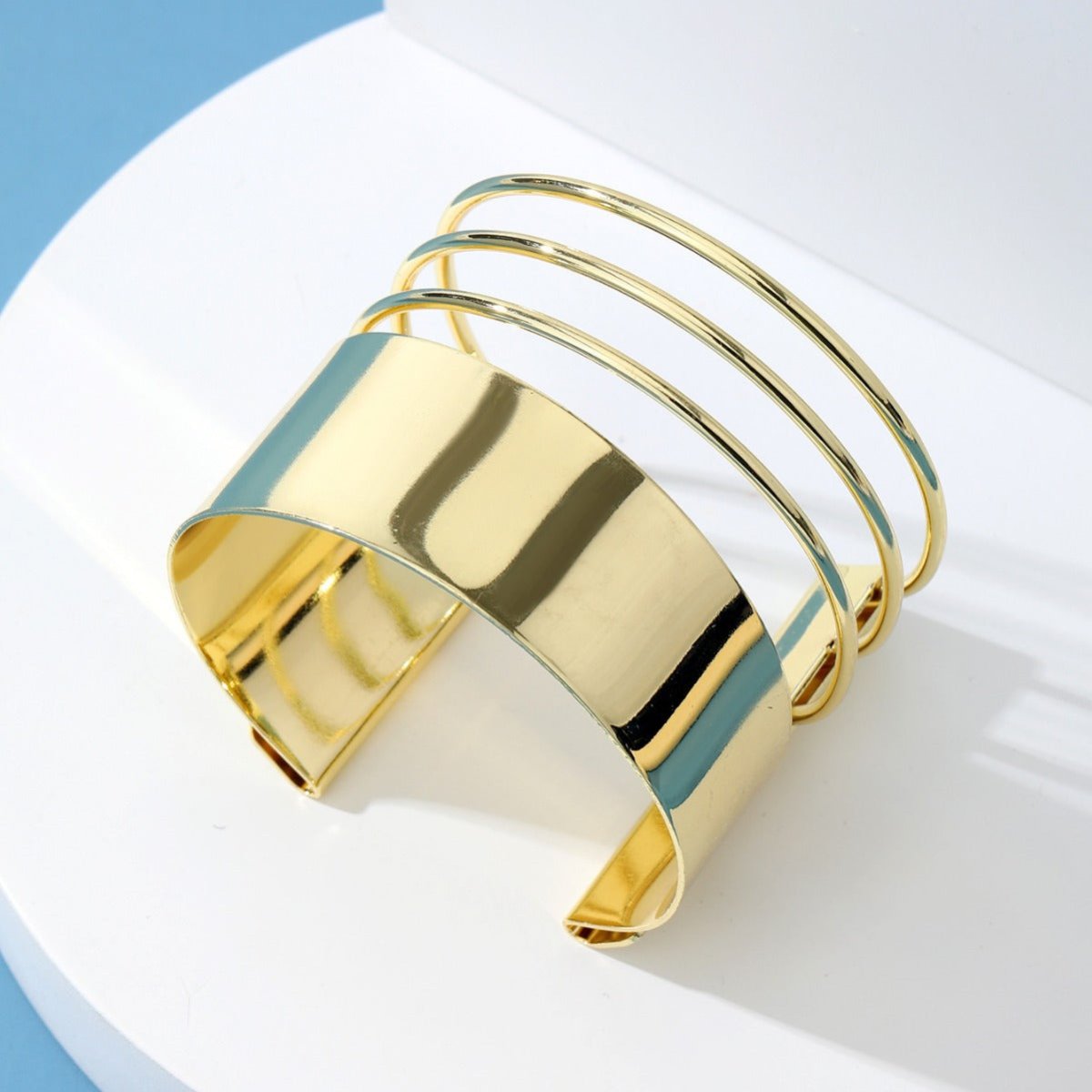 Mariam's Collection Bohemian Style Exaggerated Alloy Bracelet(MAC205) — Mariam's Collection branding close-up
