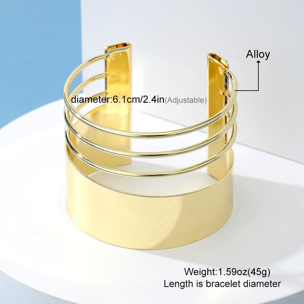 Mariam's Collection Bohemian Style Exaggerated Alloy Bracelet(MAC205) — construction detail