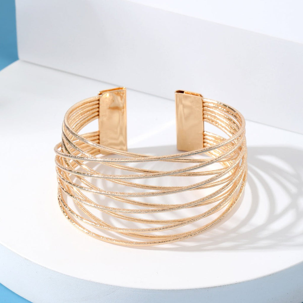 Mariam's Collection Minimalist Multi-layered Hollow Opening Geometric Bracelet(MAC210) — product category context